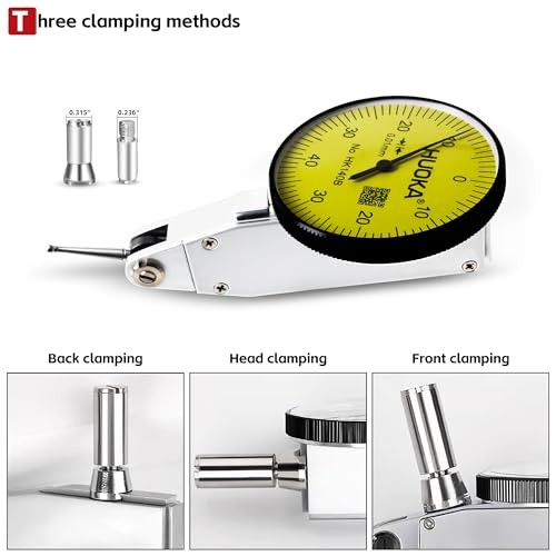 Shockproof Dial Indicator with Adjustment Flexible Strong Diameter: 32mm