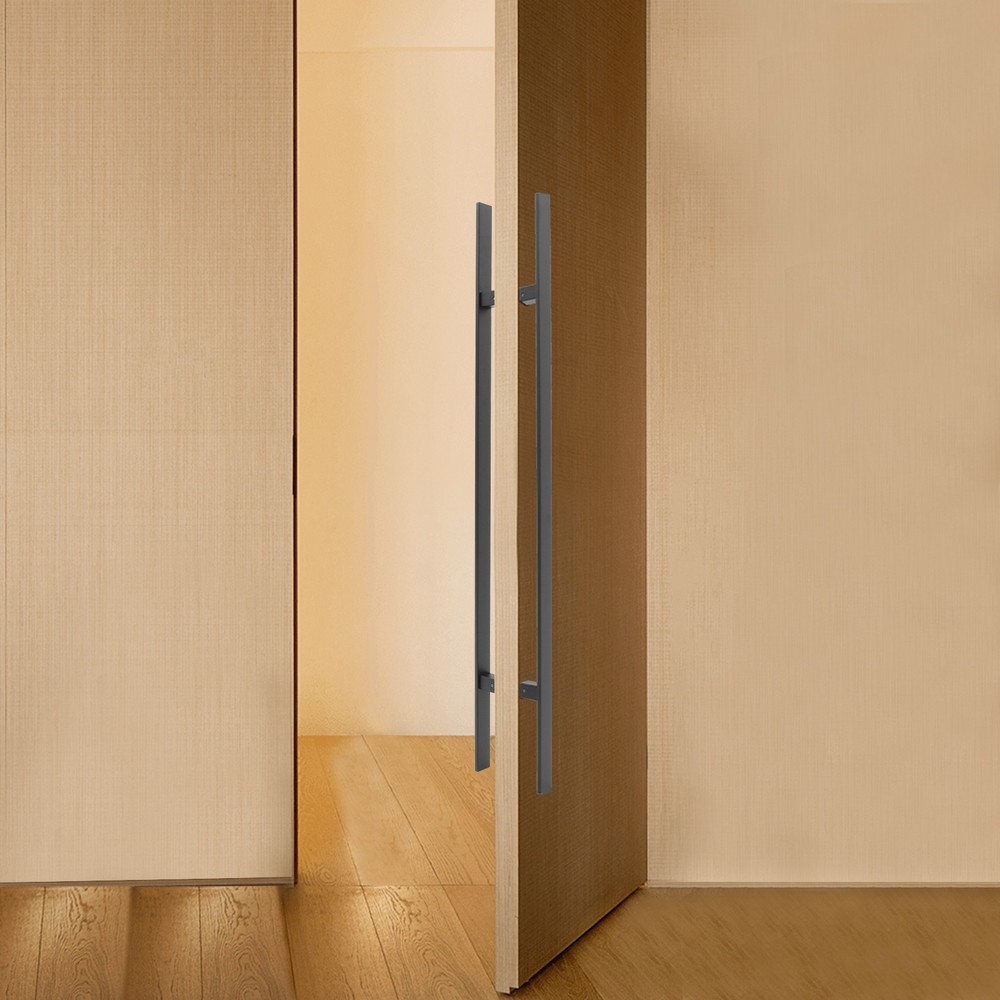 H-shaped Door Handle Double Sided Push Pull Door Handle Stainless Steel Handles