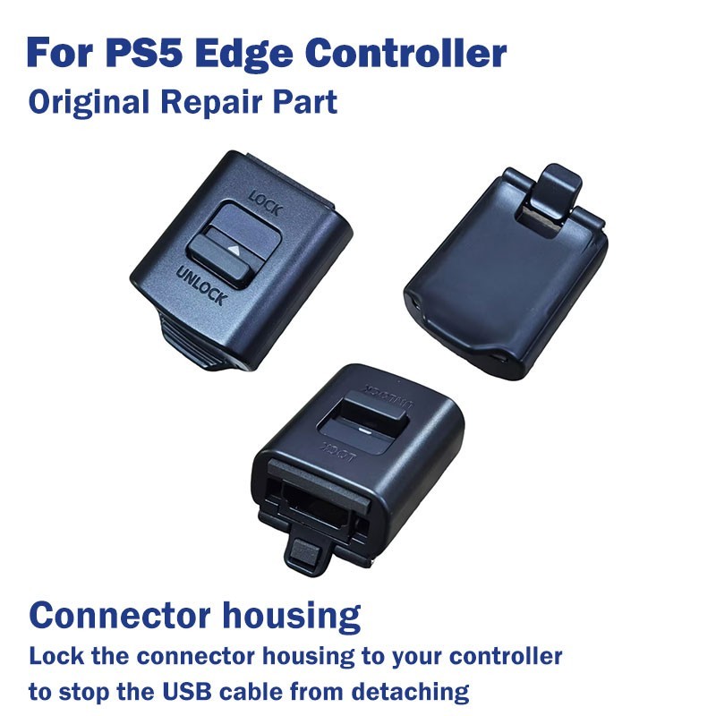 New Fixed interface lock connector housing the USB cable to PS5 Edge Controller