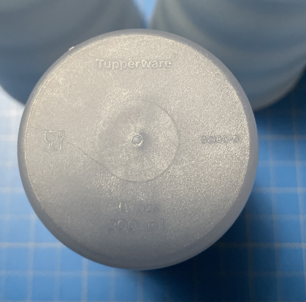 Tupperware Impressions 11oz Blue 3 Cups