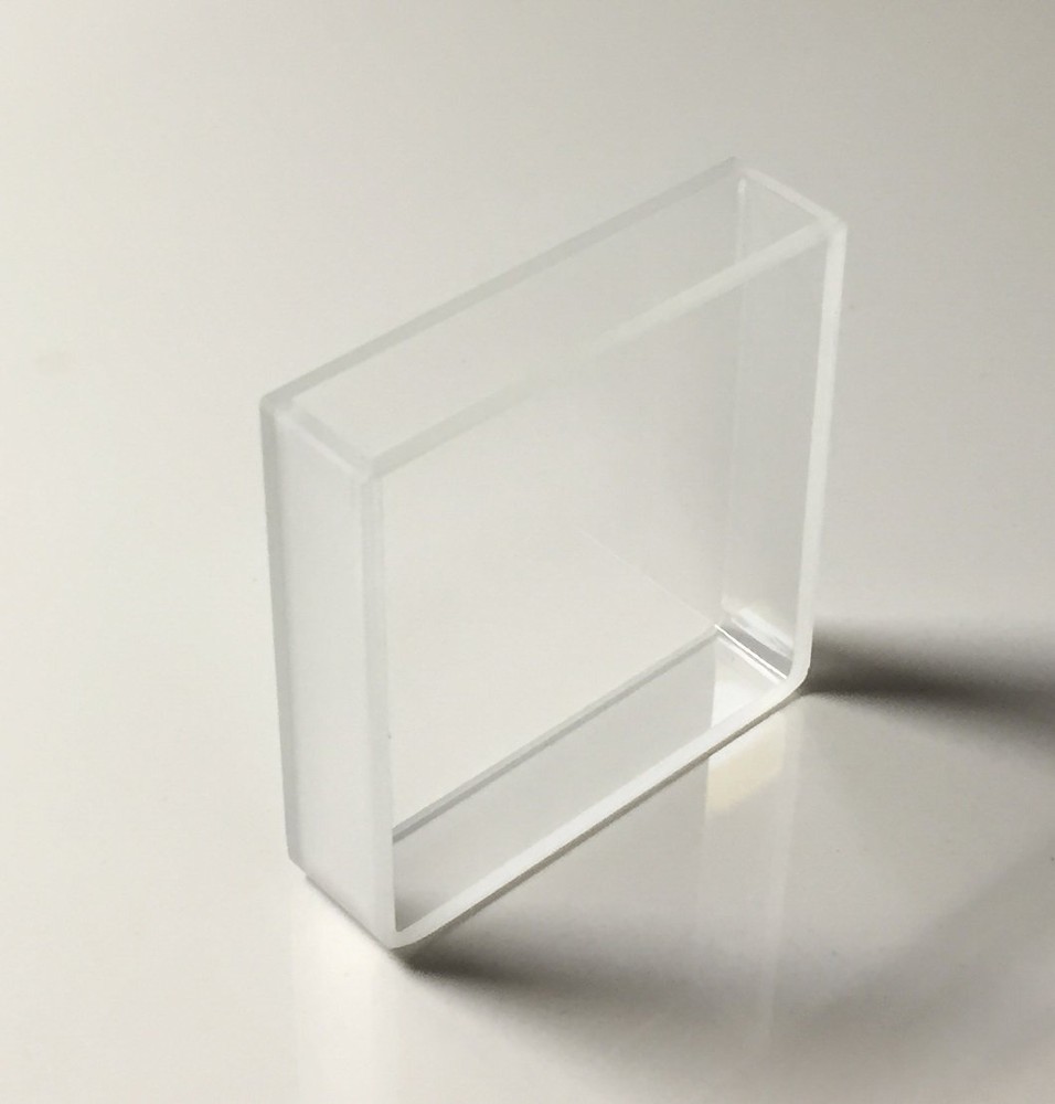 Customized Glass Large Cuvette,OD=55mmX54mmX9mm,Thickness 2mm, Light Path 5mm