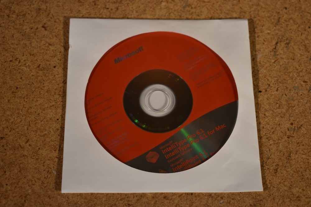 Microsoft IntelliType IntelliPoint Pro 6.1 Software CD Disc For Keyboard & Mouse