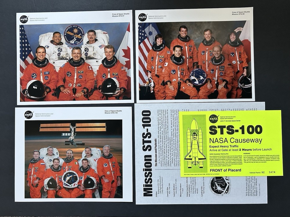 1992-2011 NASA Space Shuttle Orbiter Endeavour Litho Prints Lot