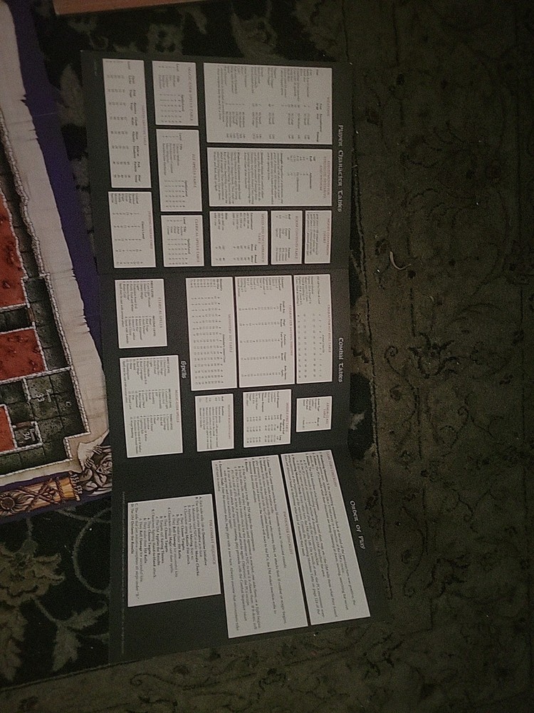 Dungeons And Dragons Original Box Board Game 1994 ,,BOOKS AND MAP ONLY!