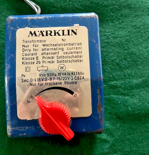 Vintage Marklin Transformer 1960's - Untested