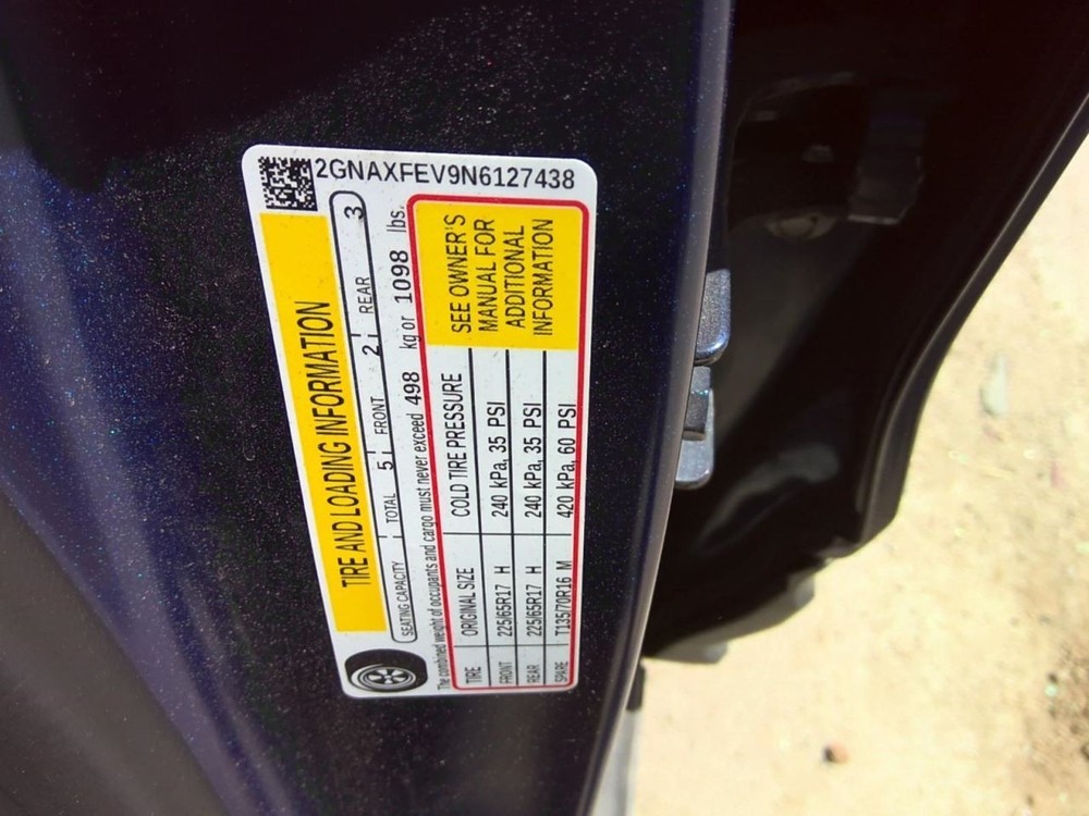 EQUINOX 2022 Chassis ECM 1386572