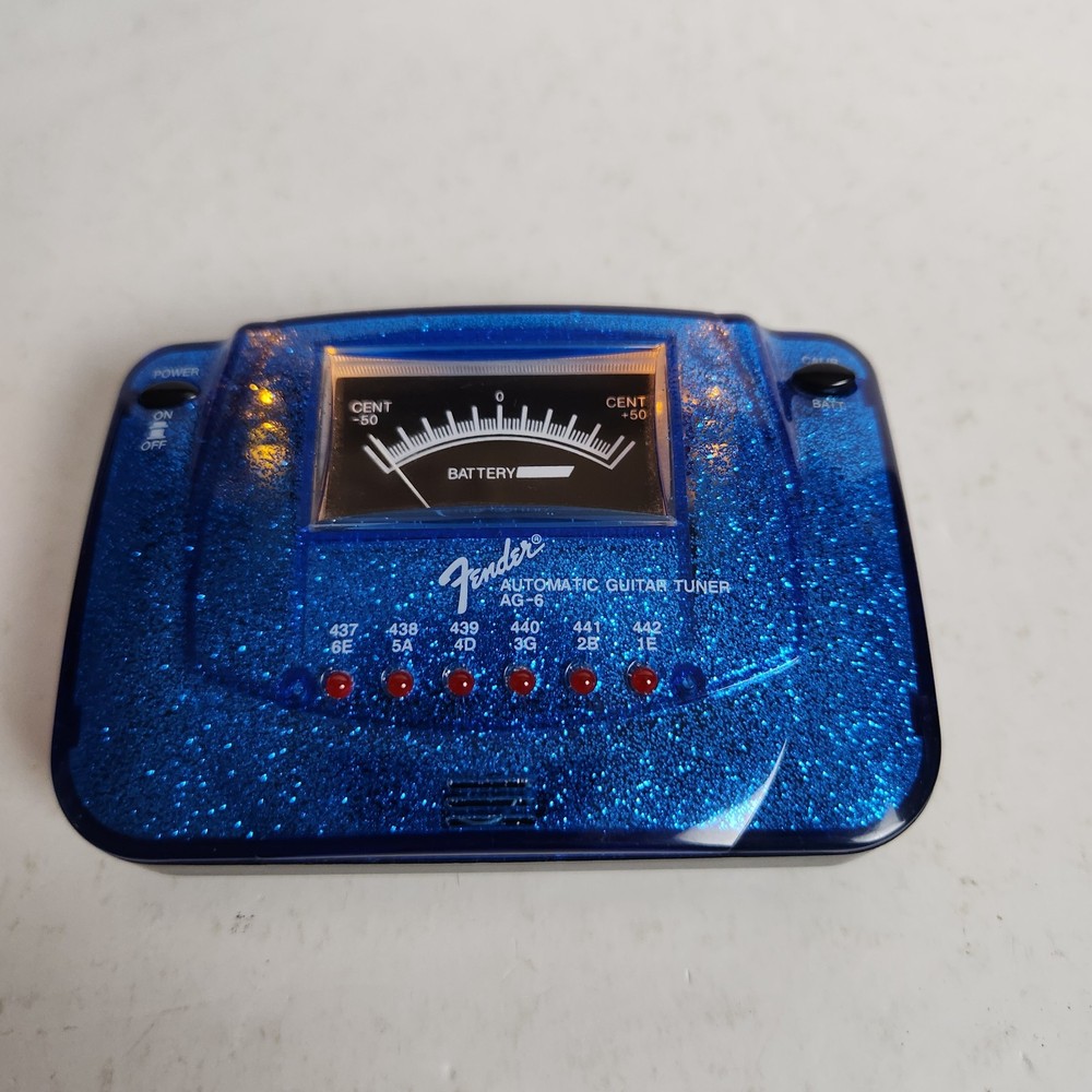 Fender Automatic Guitar Tuner AG-6 Blue Tested Works