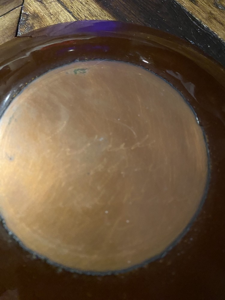 Copper Vintage Plate Signed Godfrey