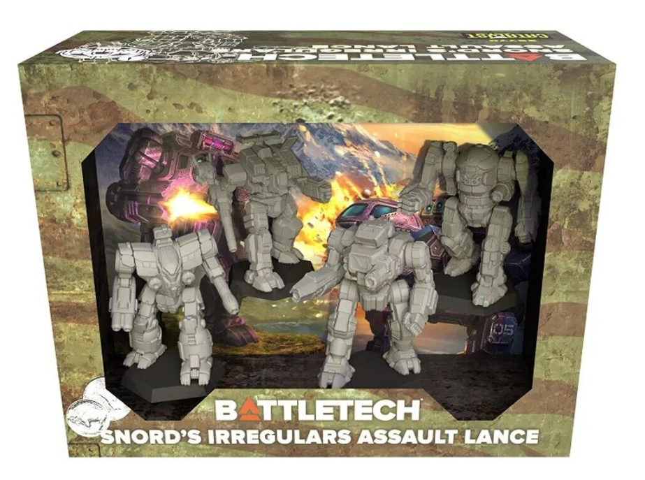 Battletech Snord's Irregulars Assault Lance Mech Pack Spartan Frankenmech