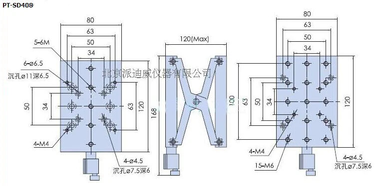 Z-Axis Lifting XY Linear Manual Three-Axis Stage Precision Lab Jack With Locking