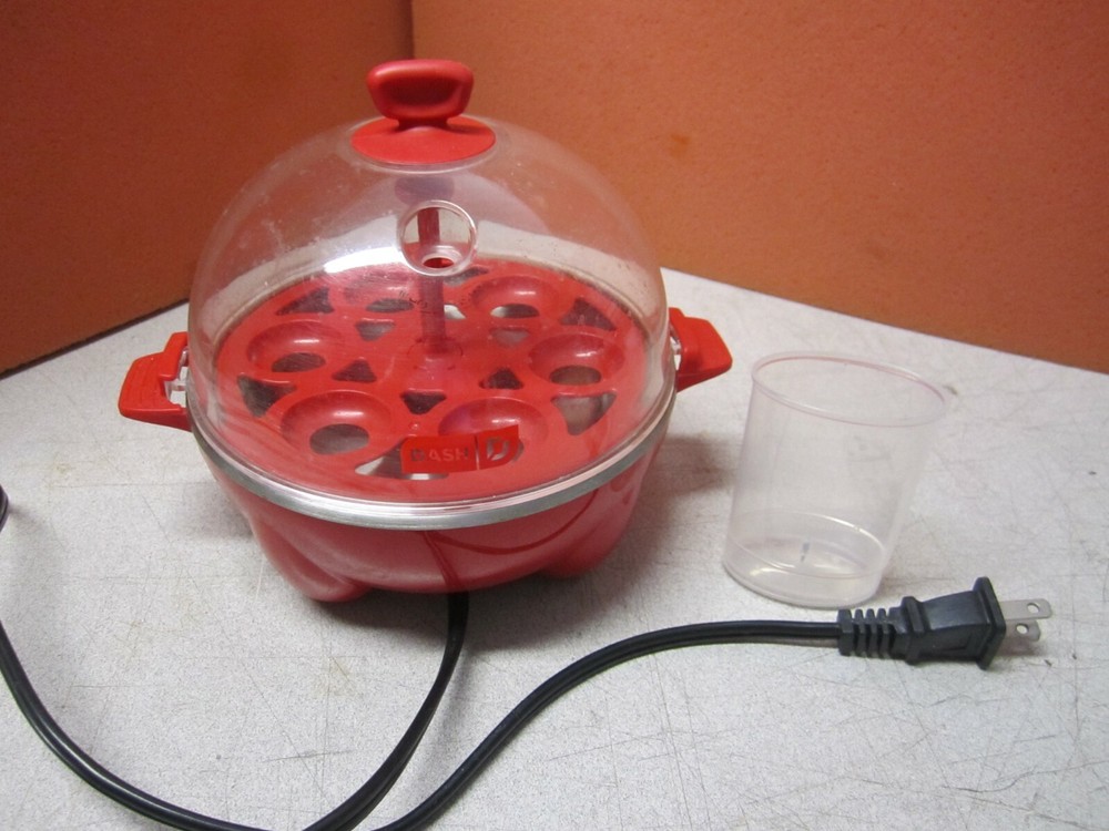 Dash Rapid Egg Cooker: 6 Egg Capacity Electric Egg Cooker, Red