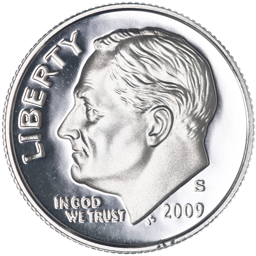 2009 S Roosevelt Dime Gem DCam Proof CN-Clad