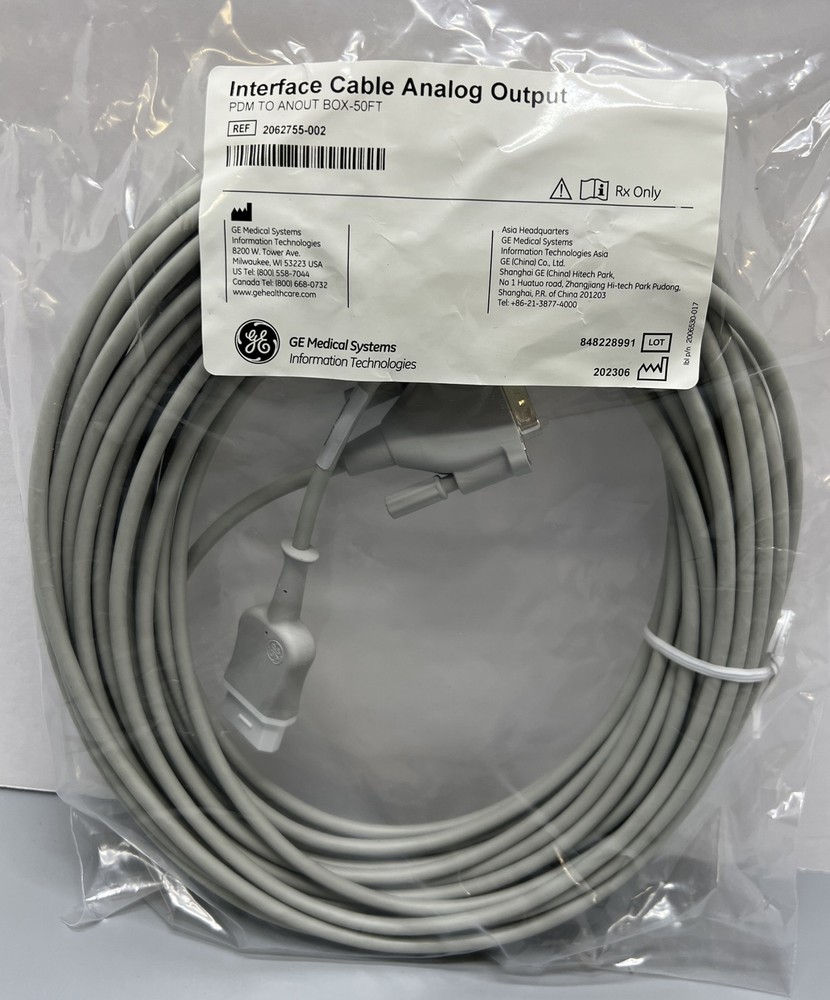 GE MEDICAL SYSTEMS 2062755-002 ANALOG OUTPUT INTERFACE CABLE