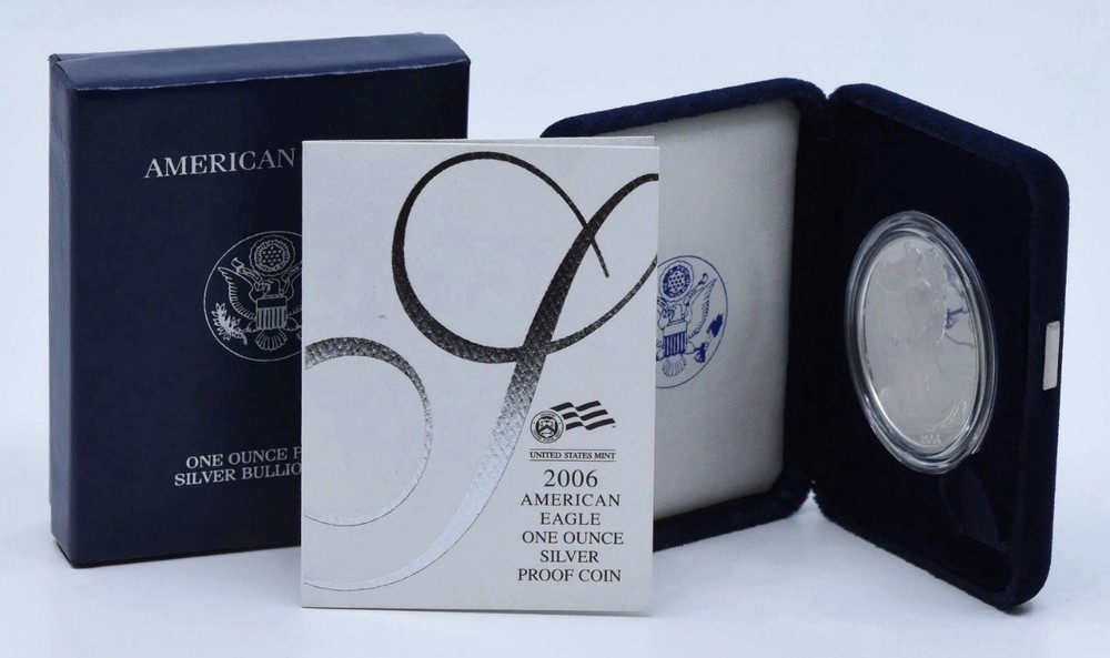 2006-W $1 American Proof Silver Eagle in Original Government Packaging