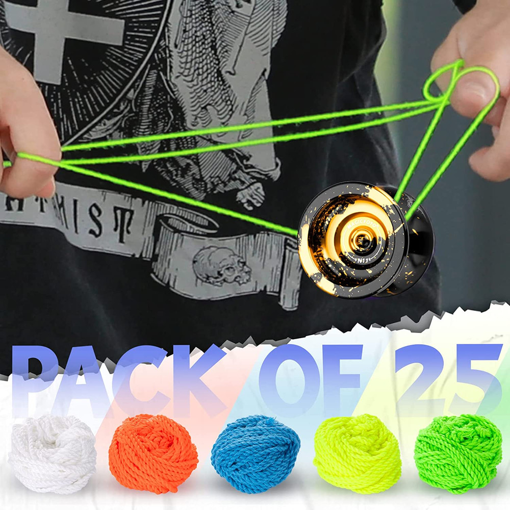 25 Pc YoYo Strings Polyester Replacement 43" 1A 3A 5A Trick Yo Yo String Set
