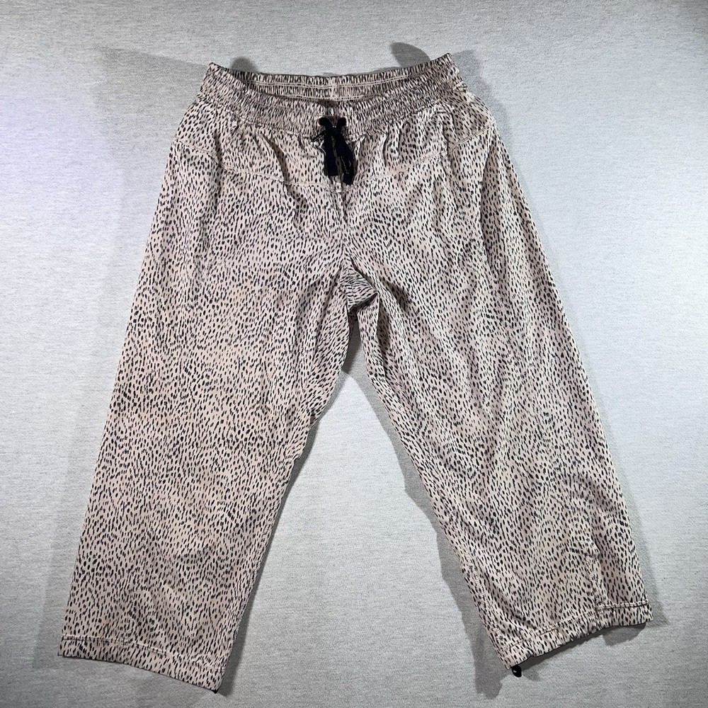 Lululemon Step Lively Crop Dottie Dash Grain Beige Size 4 Adjustable Leg
