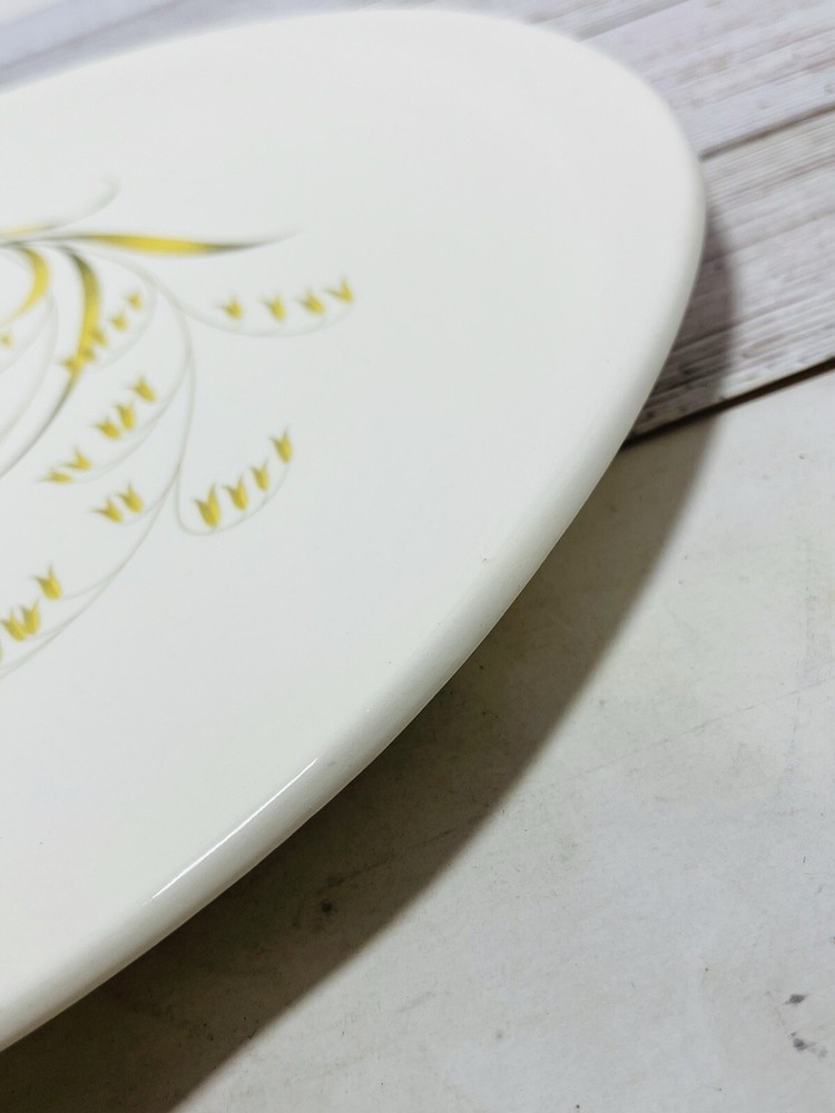 12” X 14” Platter With Gold Leaf Design.