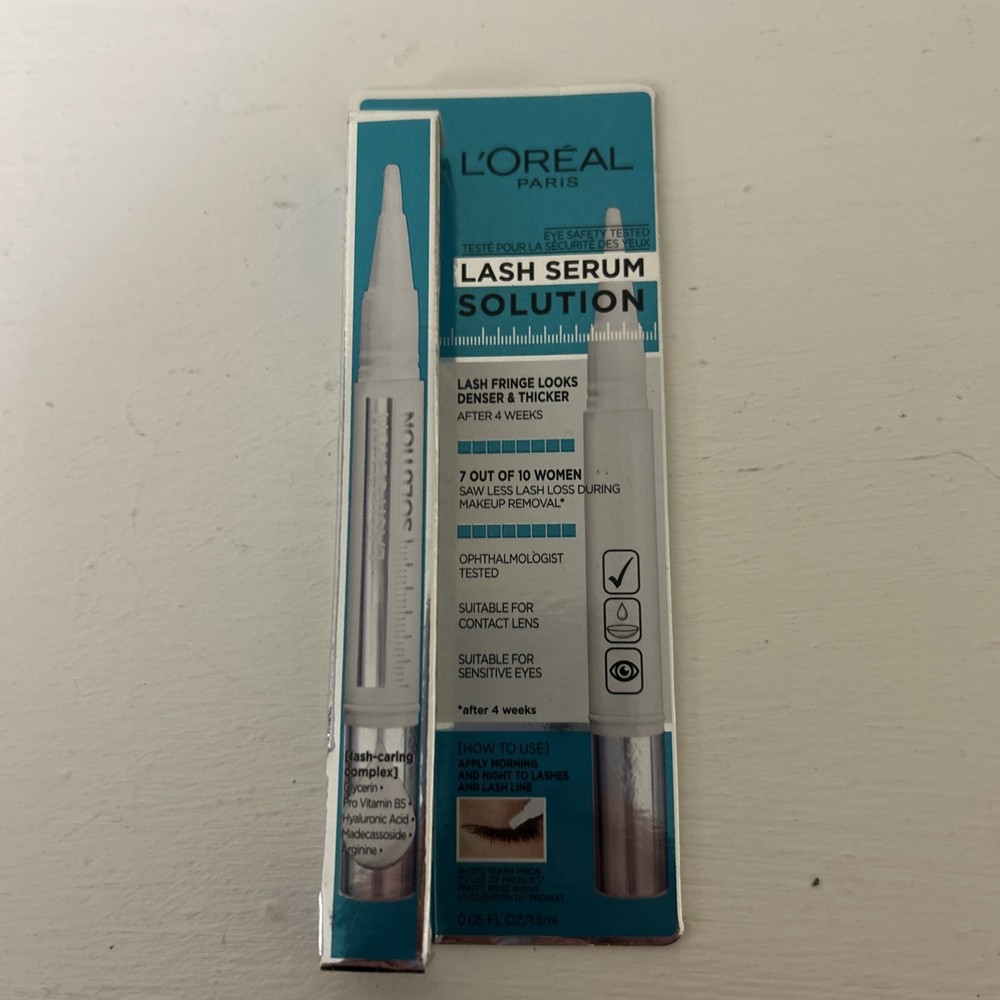 L'Oreal Paris Eyelash Serum Solution with Lash Caring Complex, 0.05 fl. oz.