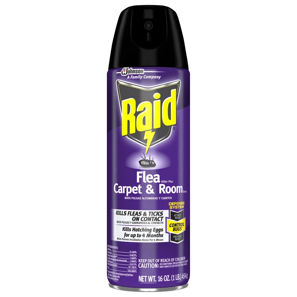 Raid Flea Killer 16oz Spray - Kills Fleas & Eggs Carpet/Room