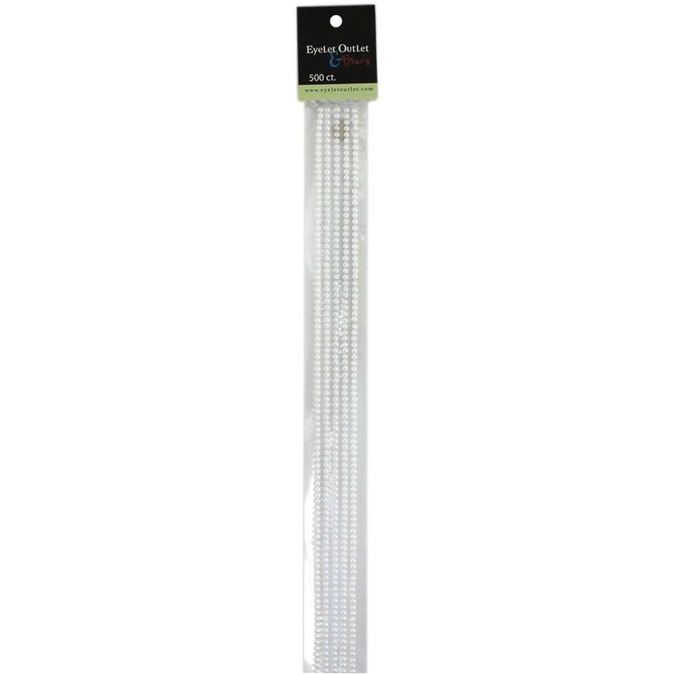Bling Self-Adhesive Pearl Strips 12" 5/Pkg White