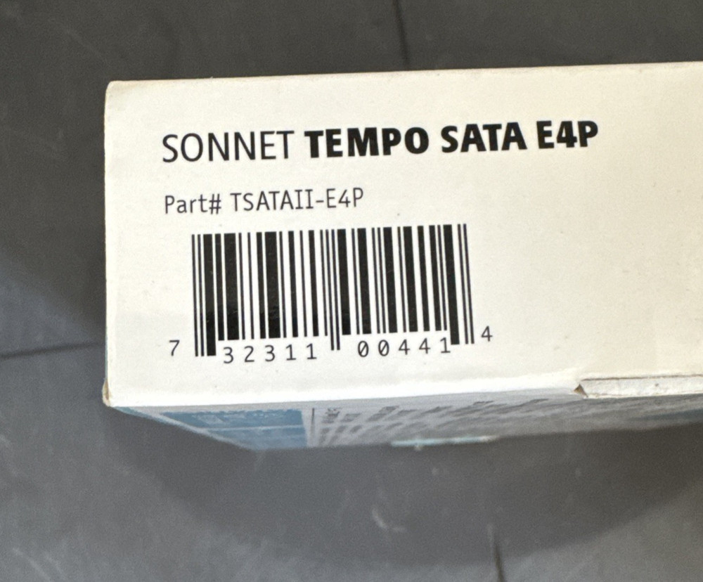 Sonnet Tempo SATA E4P - Serial ATA Host Controller for PCI Express TSATAII-E4P