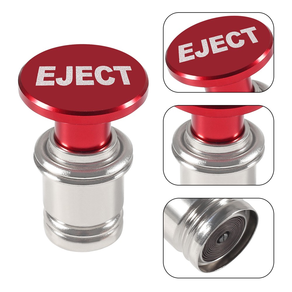 Car Cigarette Lighter EJECT Button Replacement Plug Cover 12V Anodized Aluminum