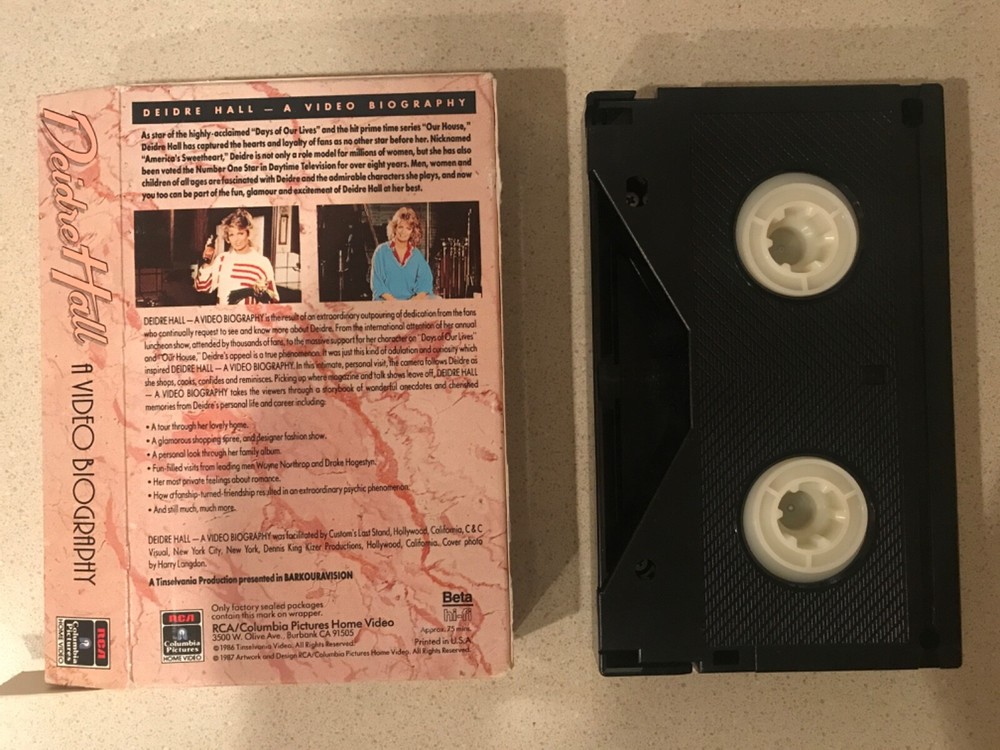 Deidre Hall: A Video Biography (BETA, 1987, RCA Sideload)