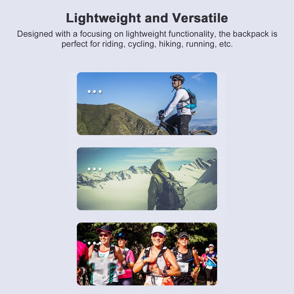 Motorcycle Backpack Portable Hydration Pack Lightweight Sports Bag RFWE