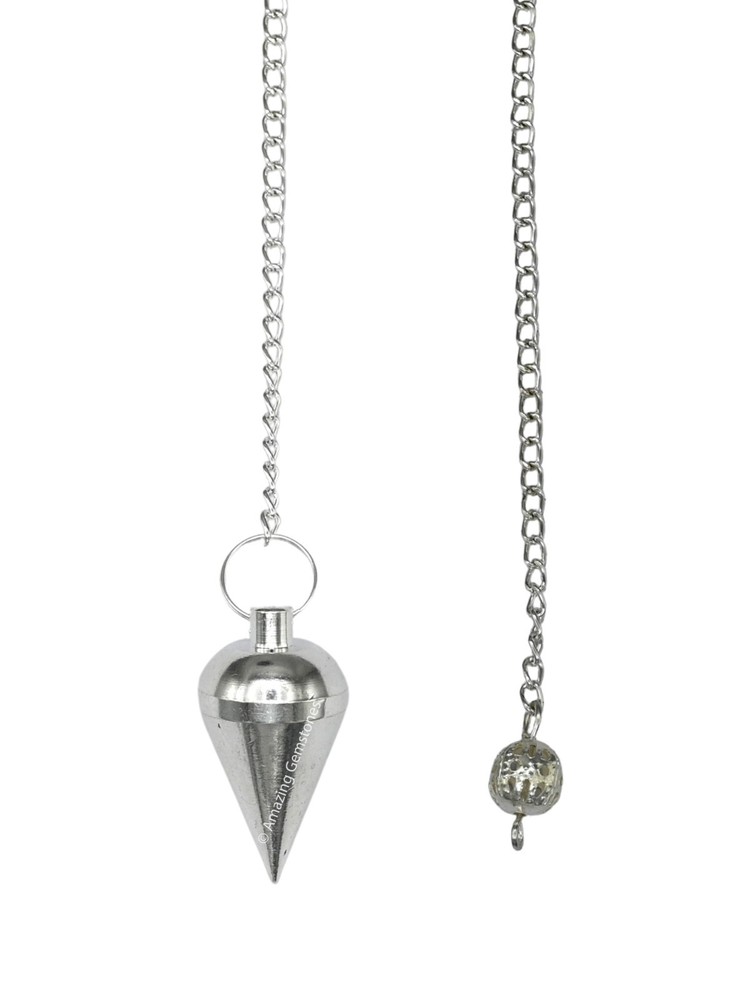 Silver Dome Cone Steel Copper Pendulum for Divination