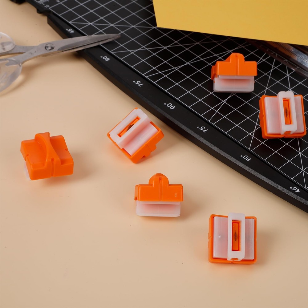 6 Pieces Paper Cutter Replacement Blade Trimmer Orange