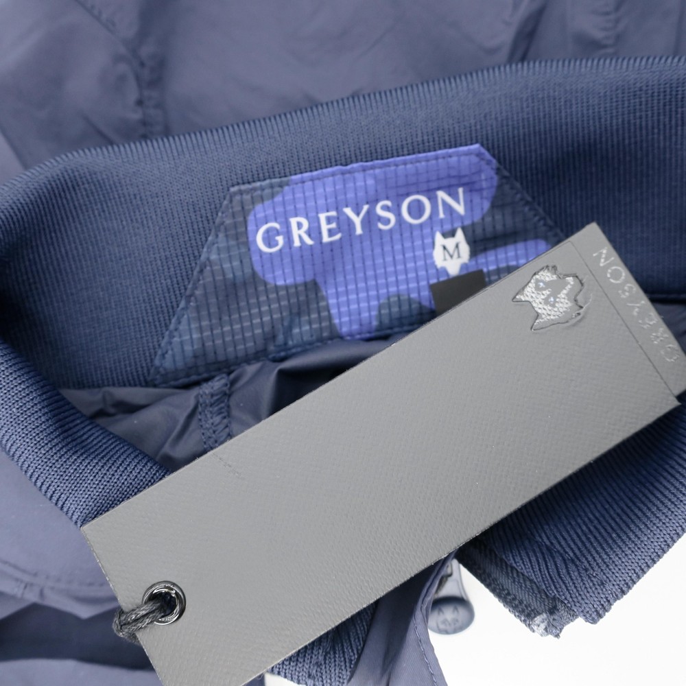 Greyson Trailwolf Windproof Jacket Full Zip Lightweight Golf Maltese Blue Medium