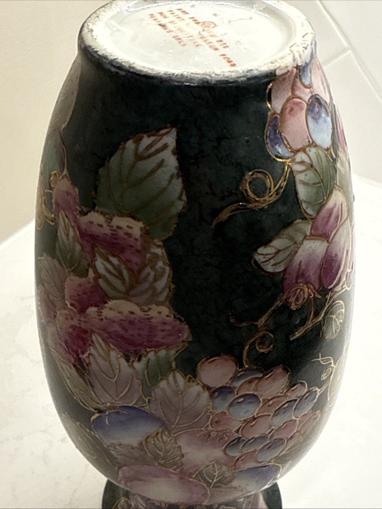Andrea By Adela Hand Painted Fruit Vase 10”
