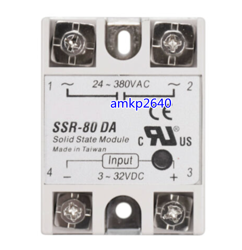 for FOTEK SSR-80DA DC-AC 80A Solid State Relay input 3-32VDC output 24-380VA #am