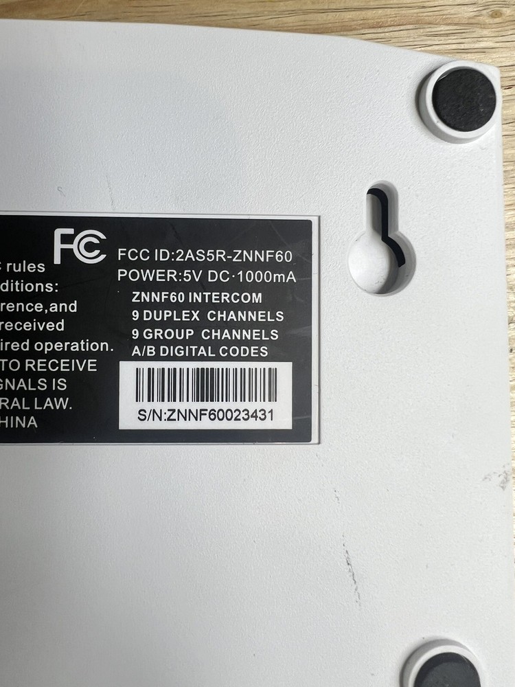 OWNZNN Intercom Wireless Wall Unit NO POWER CORD