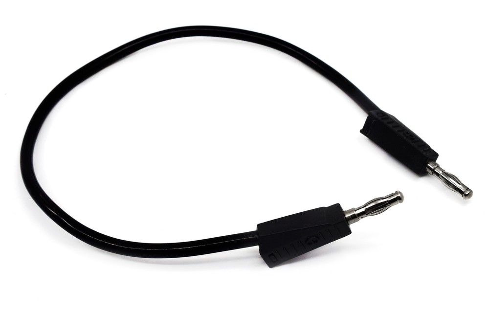 Connecting Lead, 12", Insulated, Stackable Plugs 4mm - Banana Plugs - Eisco Labs