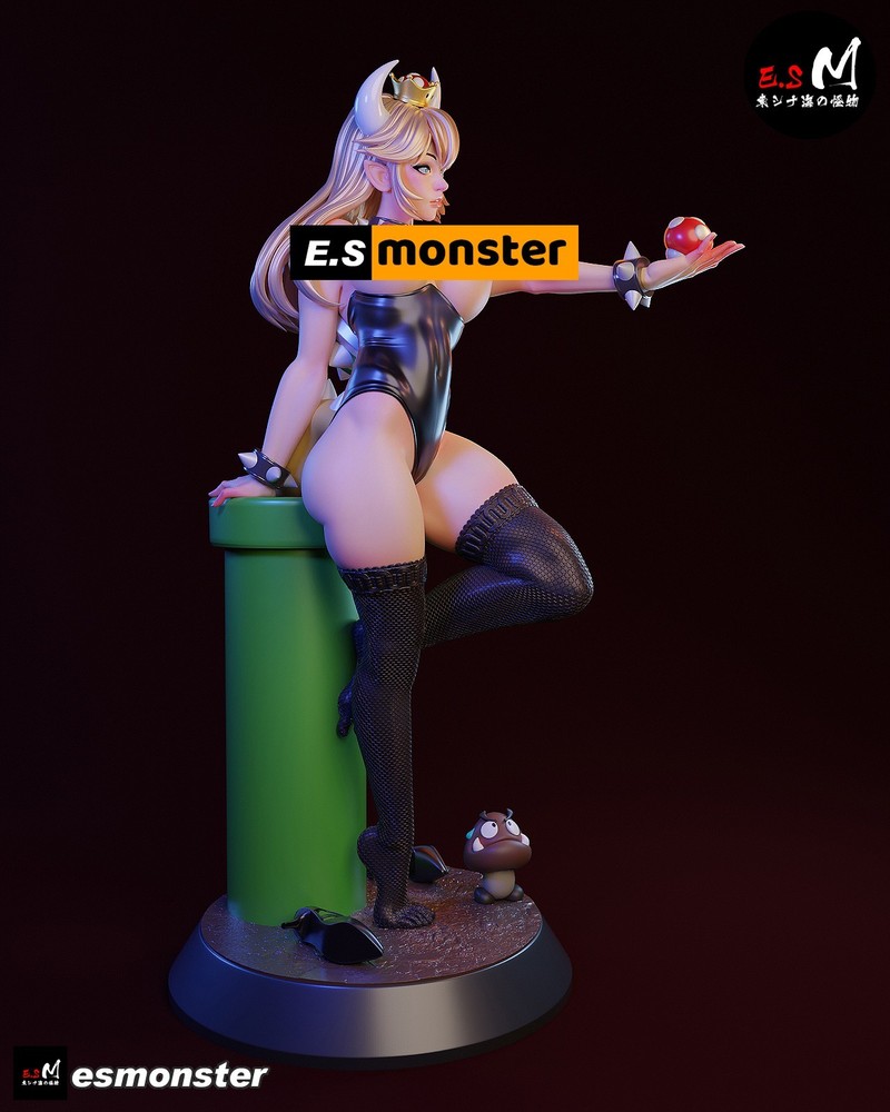 Bowsette V2 3D Printed Kit Unpainted/Unassembled