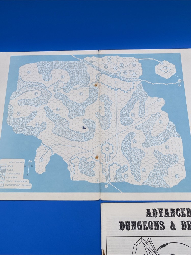 ADVANCED DUNGEONS & DRAGONS DUNGEON MODULE D1 D2 D3 COMPLETE MODULE SET TSR 1978