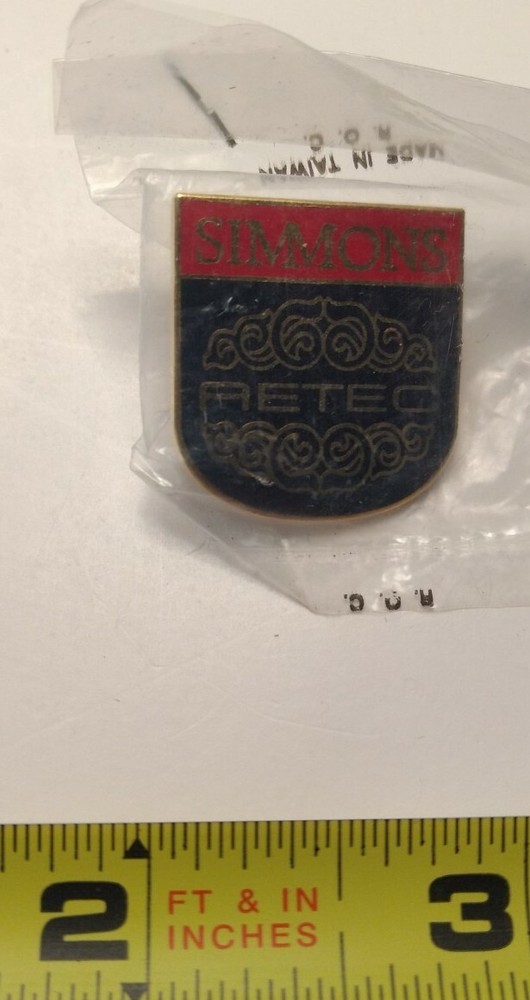 Simmons Aetec Lapel Hat Pin New