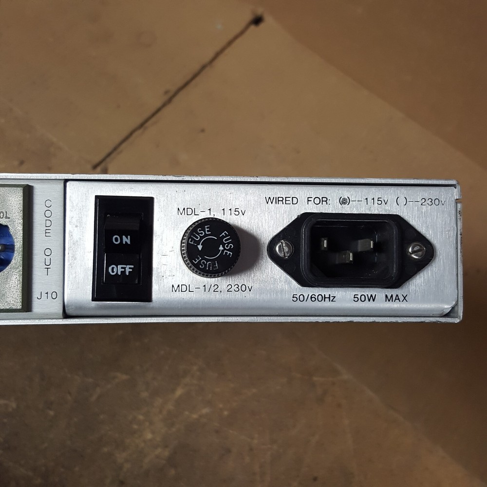 Cipher Digital Time Code Reader 735L - Powers On - w/Power Cord - USED