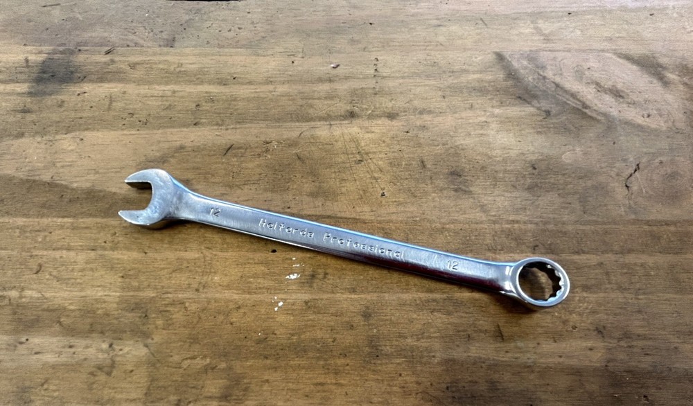 Halfords Professional 12mm Metric Sized Combination Spanner.