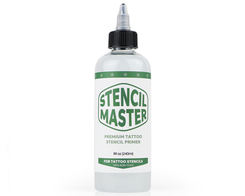 STENCIL MASTER Tattoo Stencil Transfer Solution Application Primer 8-oz