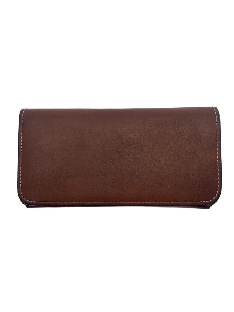 PORTER Long Wallet Leather BRW Plain Men's
