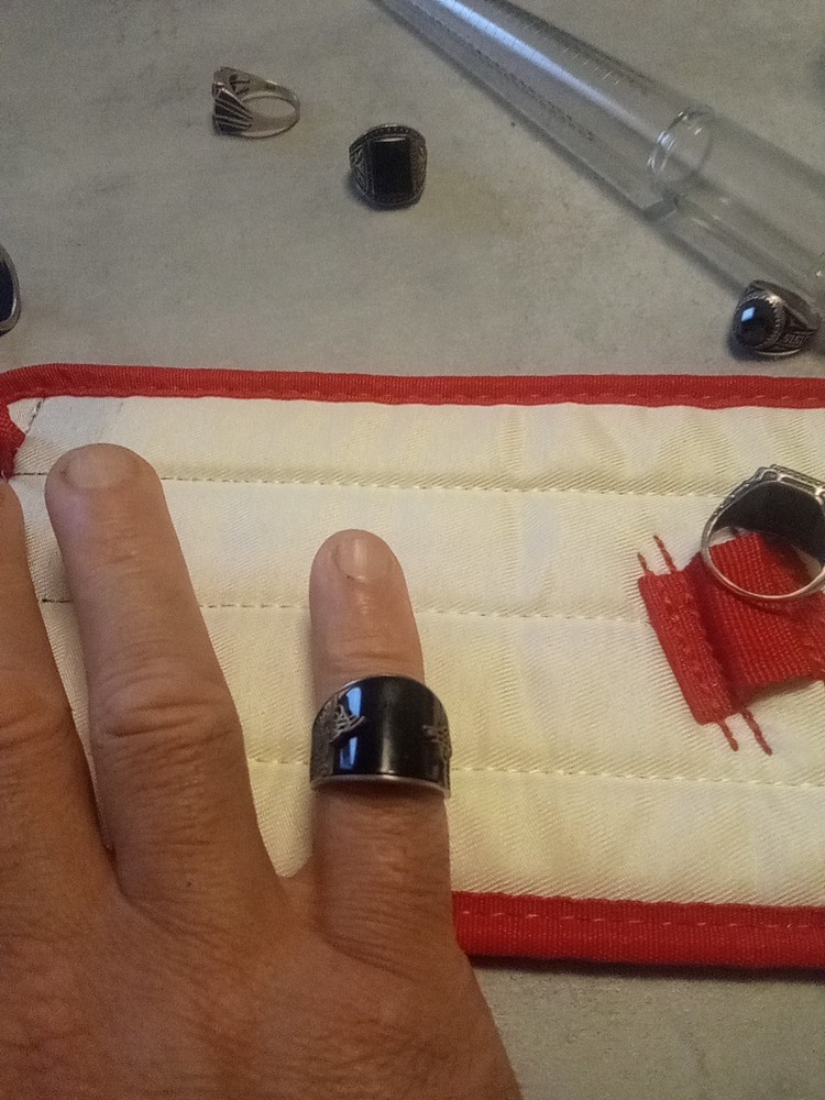 Men's 925 Onyx Silver Ring