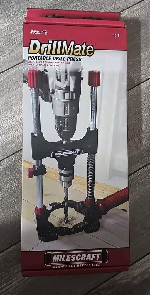 Milescraft 1318 DrillMate Portable Drill Press - Drill Guide Attachment - New