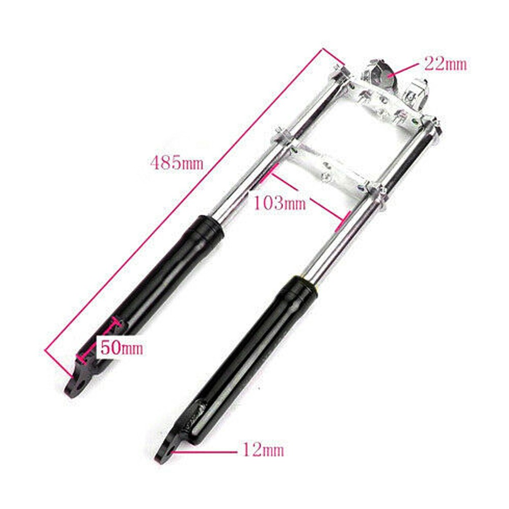 Small Mini Front Fork Shocker Triple Dirt Pit Pro Trail Bike Upside Down 49CC