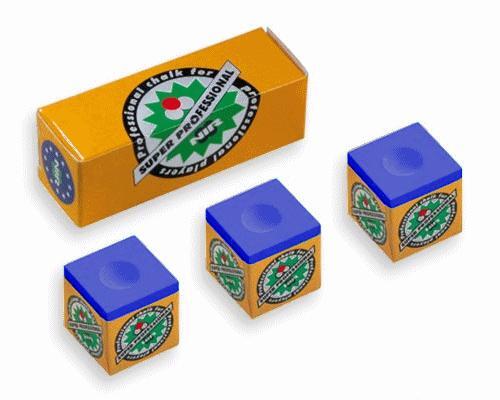 NIR Billiard Chalk 3 Pieces Blue