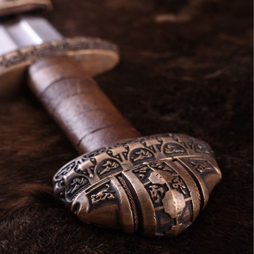 Viking Sword (Eigg Island) with leather grip
