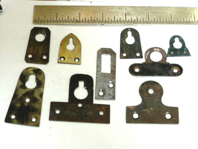 9 useful old-antique wall clock hangers (A)