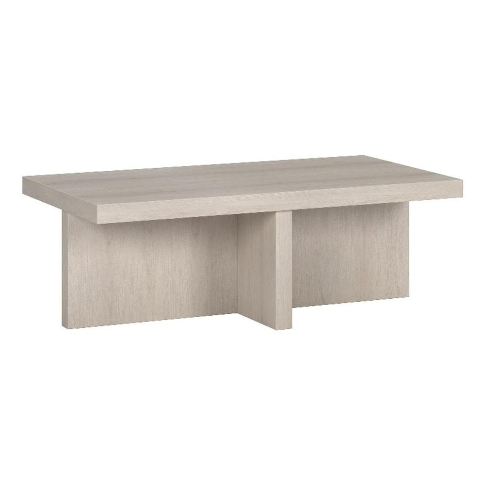 Henn&Hart 44" Alder White MDF Coffee Table