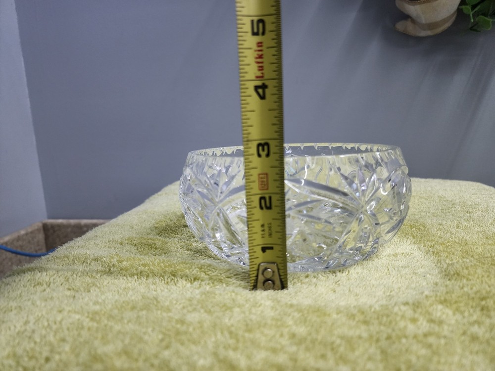 lead crystal candy dish